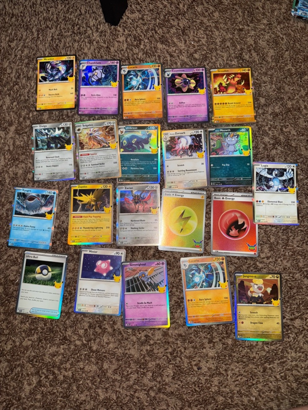Pokemon 30th Anniversary Bulk Card Lot of 24